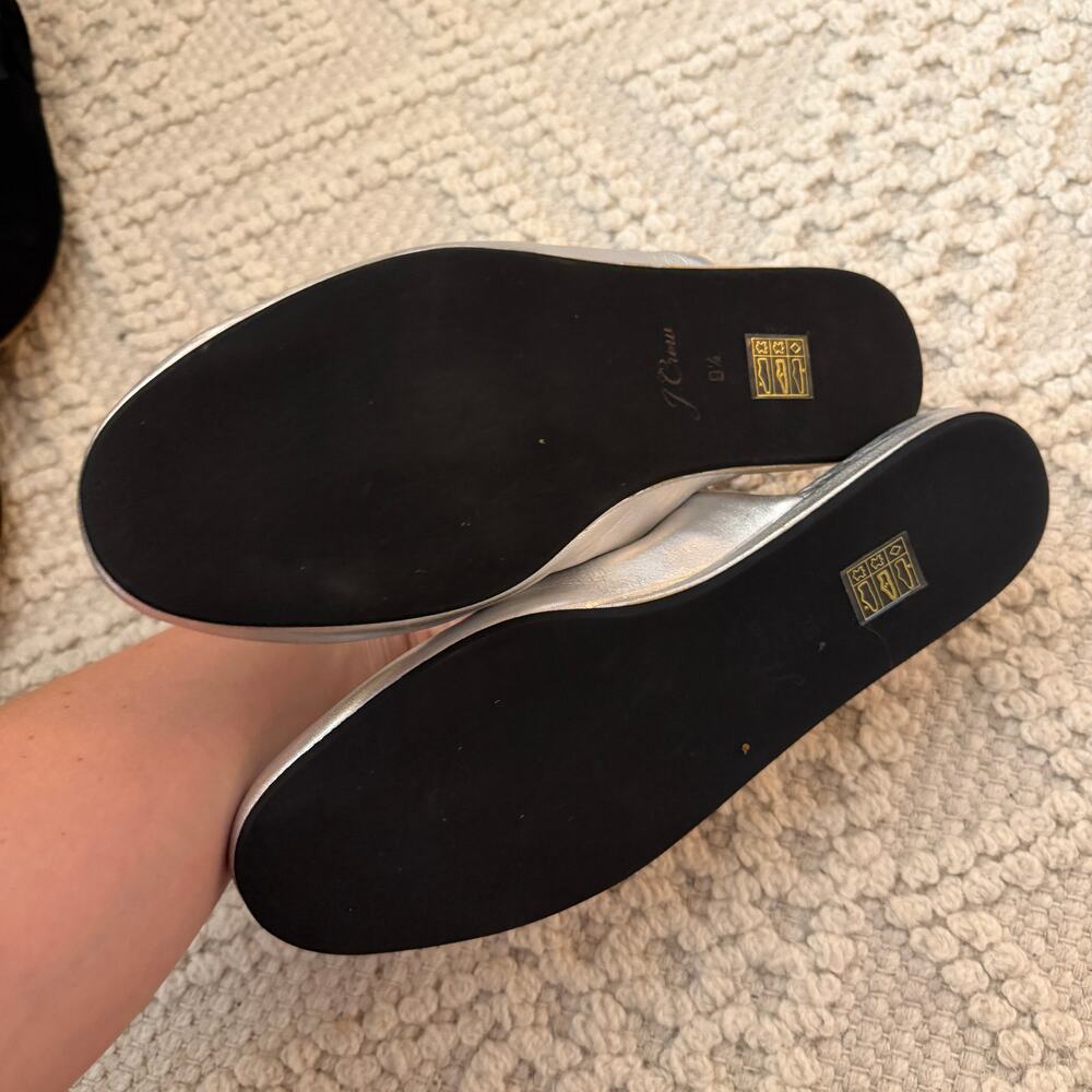 J.Crew Silver Slides - Picture 4 of 5